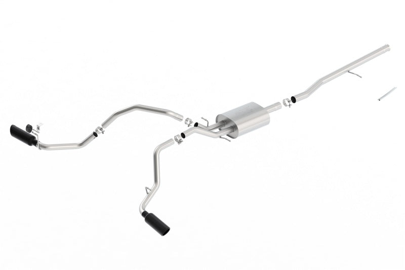 Borla 14-16 Chevrolet Silverado 1500 5.3L ATAK Catback Exhaust w/ Black Chrome Tips - My Store