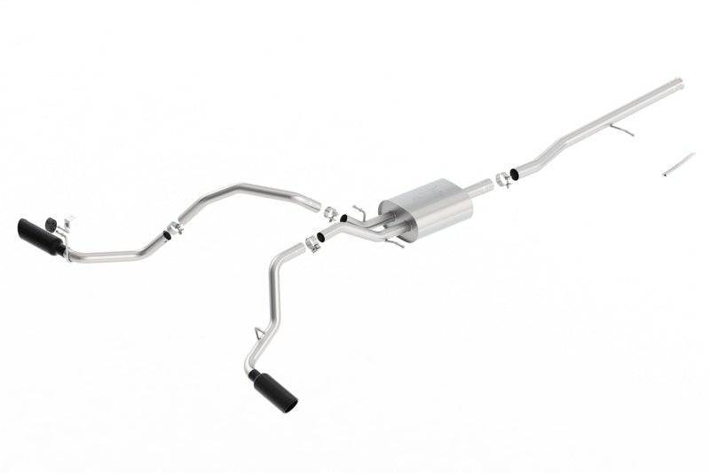 Borla 14-16 Chevrolet Silverado 1500 5.3L ATAK Catback Exhaust w/ Black Chrome Tips - Mammoth Racing -