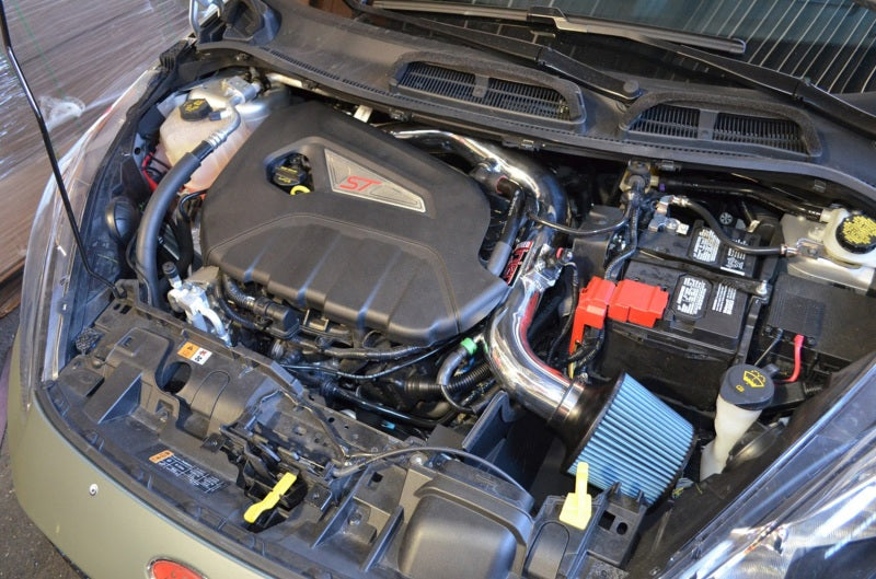 Injen 14 Ford Fiesta ST 1.6L Turbo 4Cyl Wrinkle Black Short Ram Intake w/MR Tech - Mammoth Racing -