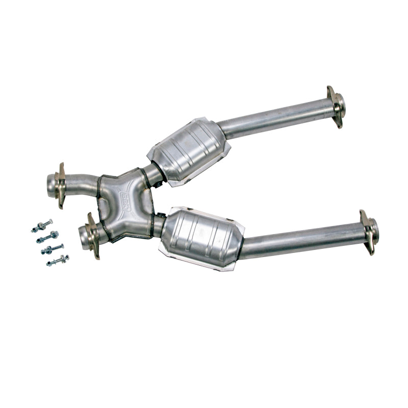 BBK 96-04 Mustang 4.6 GT / Cobra Short Mid X Pipe w Catalytic Converters 2-1/2 For Long Tube Headers - My Store