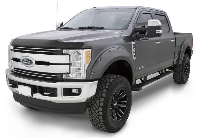 Bushwacker 17-18 Ford F-250 Super Duty Pocket Style Flares 4pc - Shadow Black - My Store