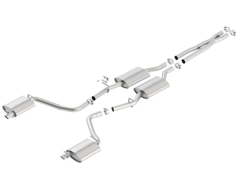 Borla 15-16 Dodge Charger 3.6L V6 S-Type Cat Back Exhaust (Uses Factory Valence) - My Store