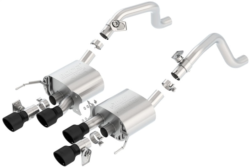 Borla 14-18 C7 Corvette Stingray Axle-Back ATAK Exhaust 2.75in To Muffler Dual 2.75in Out 4.25in Tip - My Store