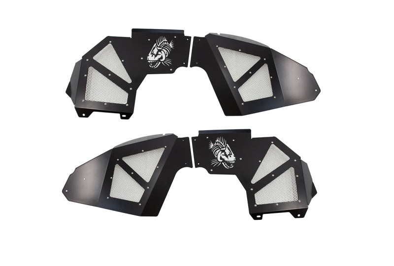 Fishbone Offroad 2018+ Jeep Wrangler JL Front Pair Aluminum - Black Powdercoat Inner Fenders - My Store