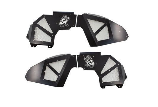Fishbone Offroad 2018+ Jeep Wrangler JL Front Pair Aluminum - Black Powdercoat Inner Fenders - My Store