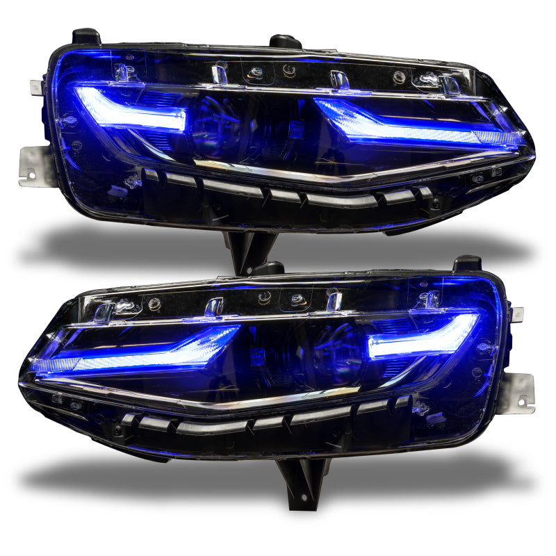 Oracle 19-21 Chevy Camaro LS/LT RGB+A Headlight DRL Upgrade Kit - ColorSHIFT w/ BC1 Controller - Mammoth Racing -