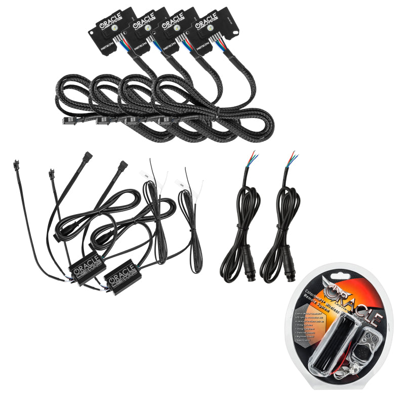 Oracle Jeep Wrangler JL/Gladiator JT RGB+W Headlight DRL Upgrade Kit - ColorSHIFT - Mammoth Racing -