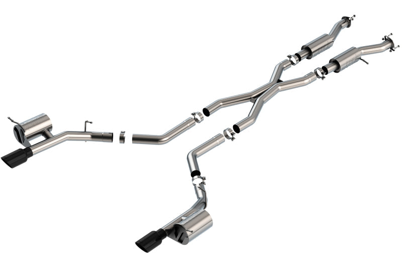 Borla 2021+ Dodge Durango SRT Hellcat 6.2L V8 AWD S-Type Cat-Back Exhaust System - Black Chrome Tips - My Store