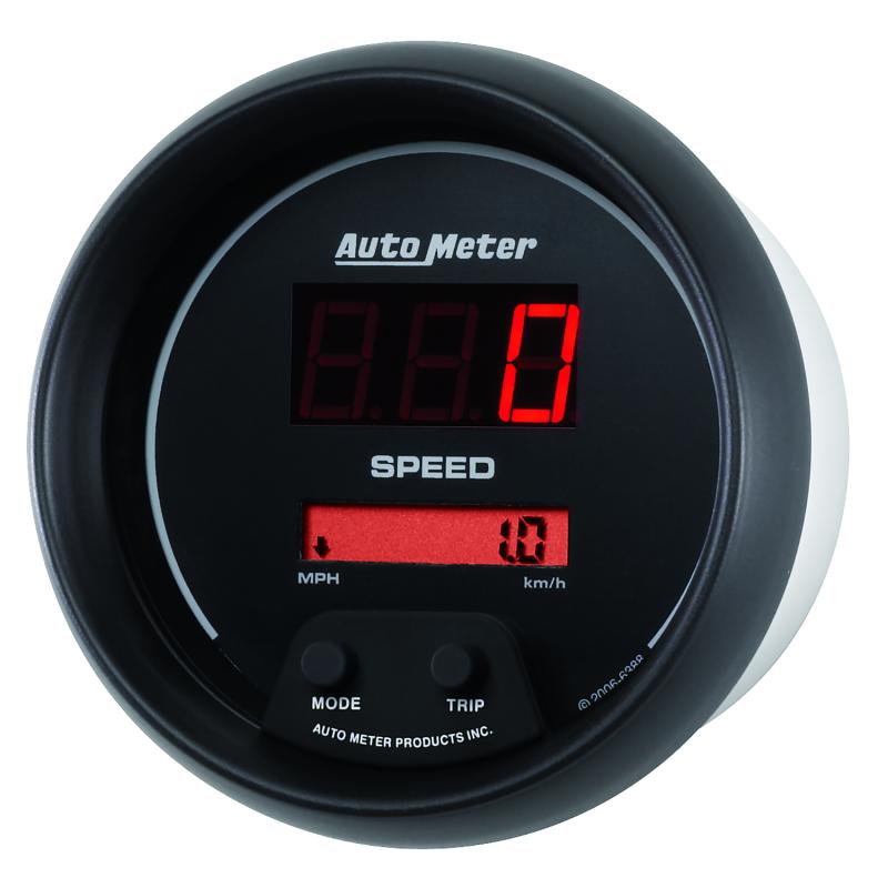 Autometer Sport-Comp Black 3 3/8in 160 MPH Digital Speedo Gauge - My Store
