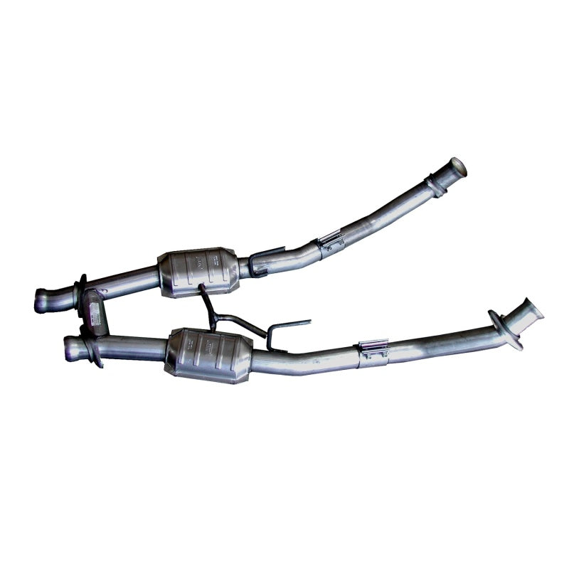 BBK 86-93 Mustang 5.0 High Flow H Pipe With Catalytic Converters - 2-1/2 - My Store