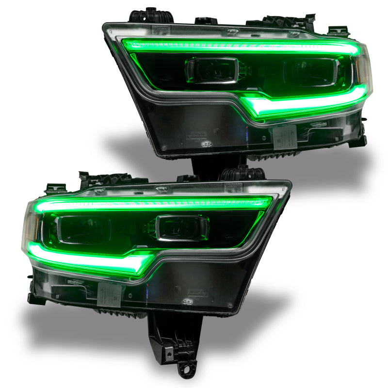 Oracle 19-21 RAM 1500 Projector LED Headlight DRL Upgrade Kit - ColorSHIFT RGBW+A w/ BC1 Controller - Mammoth Racing -