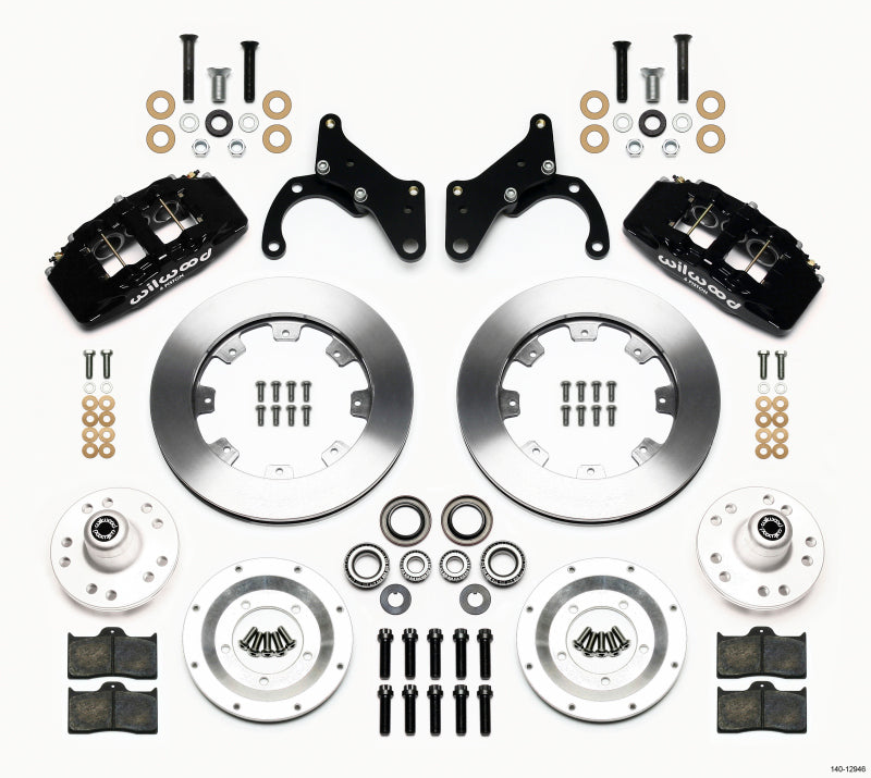 Wilwood Dynapro 6 Front Hub Kit 12.19in 69-70 Impala Drum/Disc 69-82 Vette - Mammoth Racing -