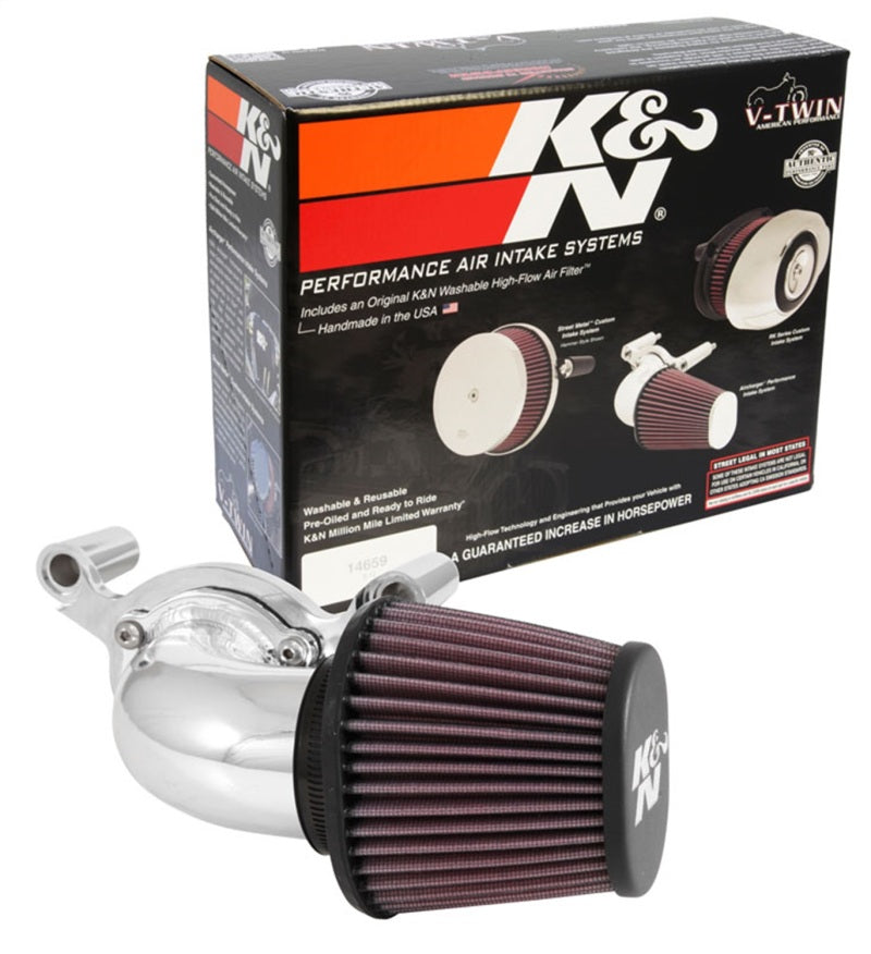 K&N 08-17 Harley Davidson Touring 96 CI / 103 CI Performance Intake Kit - Mammoth Racing -