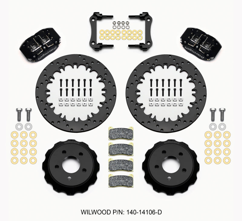 Wilwood Dynapro Radial Rear Drag Kit 12.90in Drilled 2015-Up Mustang - My Store
