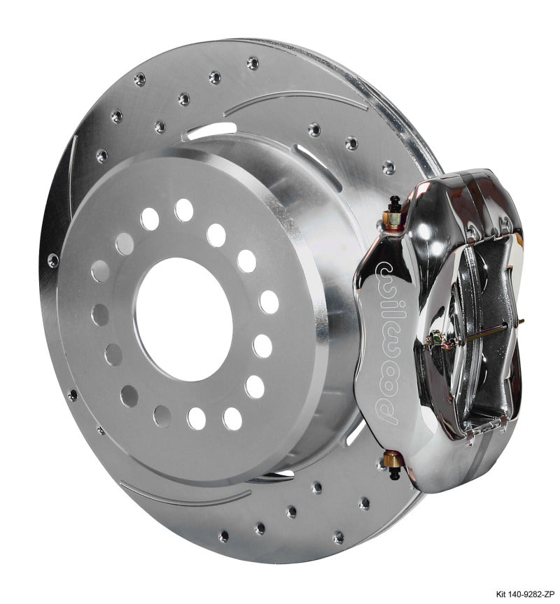 Wilwood Forged Dynalite P/S Park Brake Kit Drill Zinc Polish Small Ford 2.50in Offset - My Store