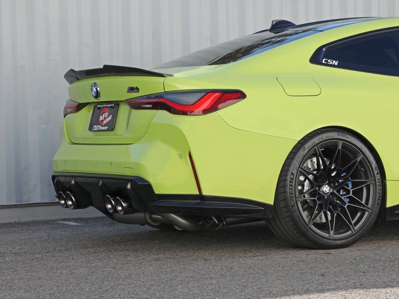 aFe MACHForce XP Exhausts Cat-Back SS 21 BMW M2 Competition L6-3.0L w/Polished Tips - Mammoth Racing -