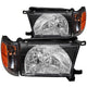 ANZO 1999-2002 Toyota 4Runner Crystal Headlights Black - My Store