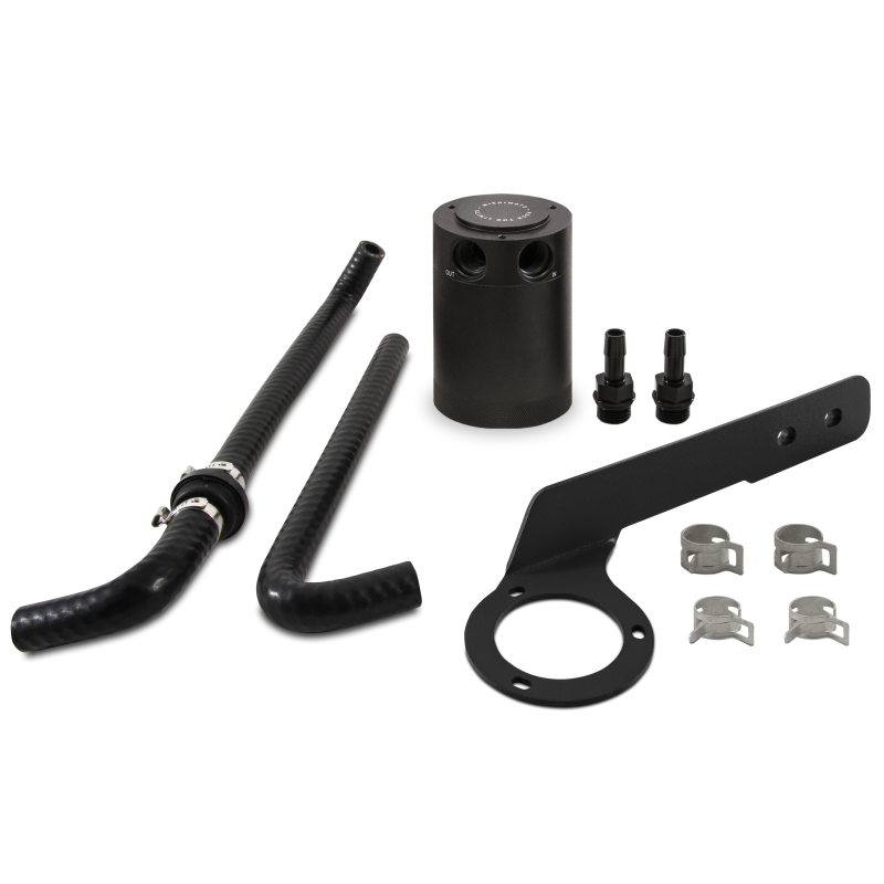 Mishimoto 2018+ Honda Accord 2.0T Baffled Oil Catch Can PCV Side - Black - Mammoth Racing -