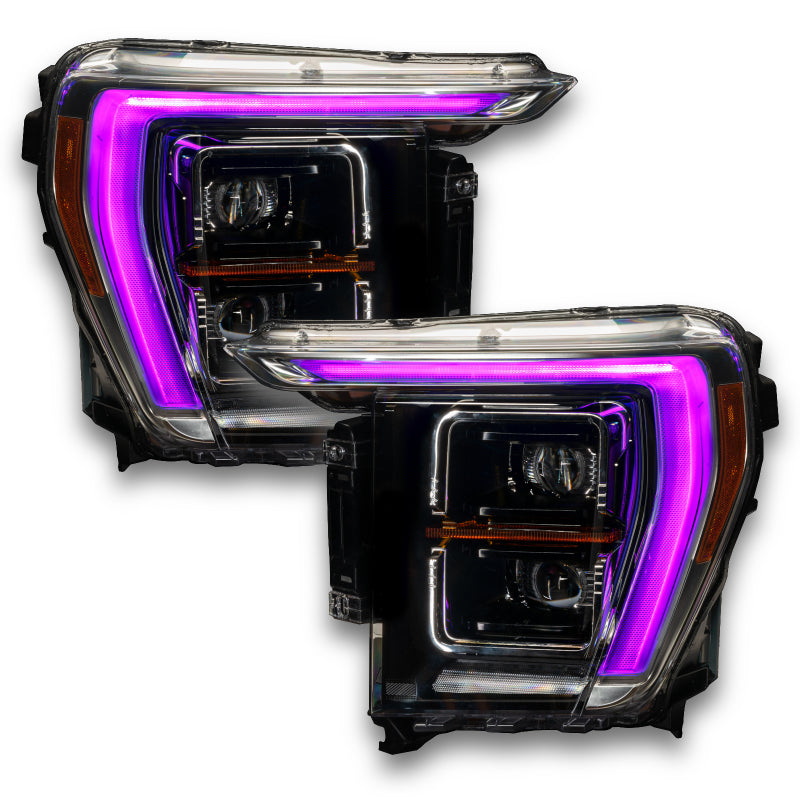 Oracle 21-22 Ford F-150 ColorSHIFT RGB+W Headlight DRL Upgrade Kit w/ RF Controller - Mammoth Racing -