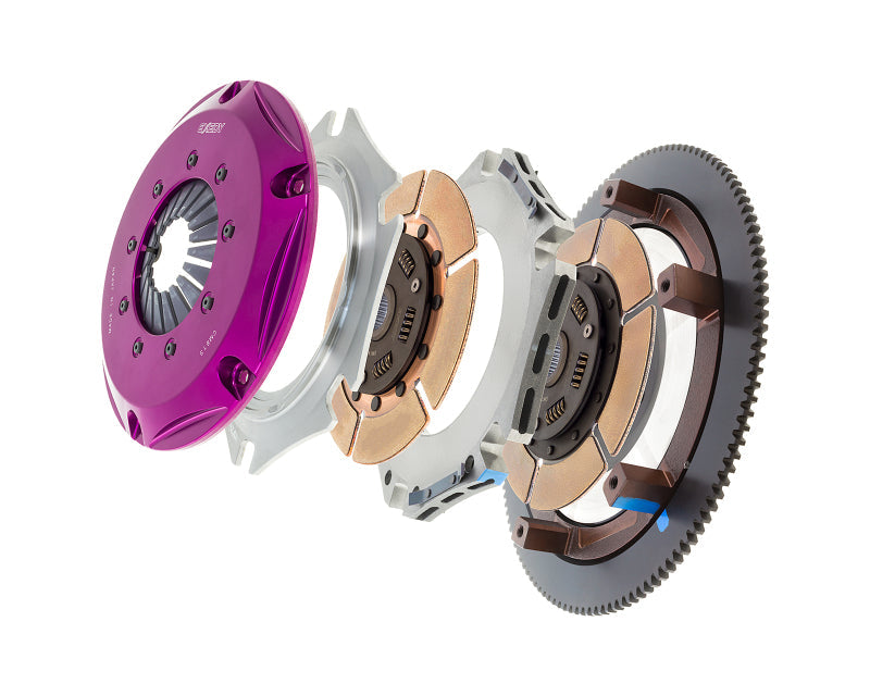 Exedy 2006-2006 Saab 9-2x Aero H4 Hyper Twin Cerametallic Clutch Sprung Center Disc Push Type Cover - Mammoth Racing -