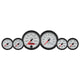 Autometer Pro-Cycle Gauge Kit 6 Pc. Kit 3 3/8in & 2 1/16in Bagger White - My Store