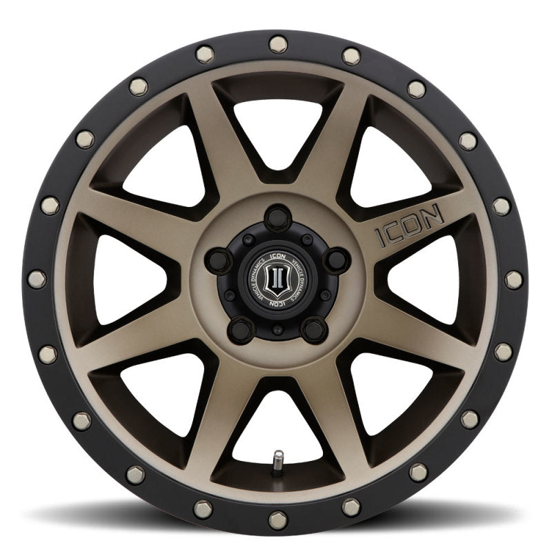 Icon Rebound 17x8.5 5x5.5 0mm Offset 4.75in BS Bronze Wheel - Mammoth Racing -