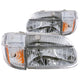 ANZO 1995-2001 Ford Explorer Crystal Headlights Chrome w/ Corner Lights 2pc - My Store