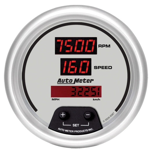 Autometer Ultra-Lite 3 3/8in 8000 Rpm/ 160mph Digital Tach Speedo Combo - My Store