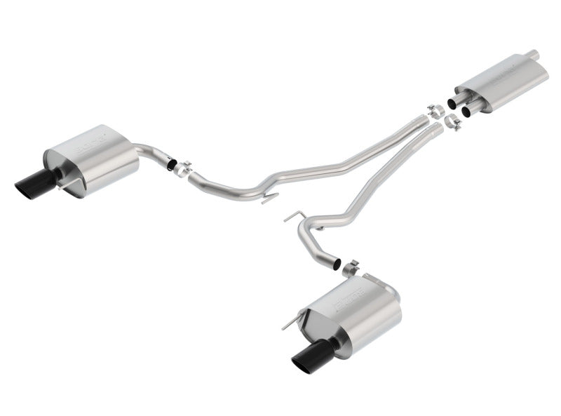 Borla 15-17 Ford Mustang EcoBoost 2.3L EC-Type Cat Back Single Round 4.0in OD 9.5in L Tips Exhaust - My Store