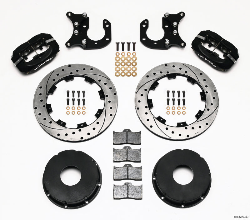 Wilwood Forged Dynalite P/S Rear Kit Drilled Rotor Big Ford 2.36in Offset Currie Blank - My Store