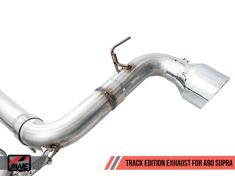 AWE Tuning 2020 Toyota Supra A90 Track Edition Exhaust - 5in Chrome Silver Tips - My Store