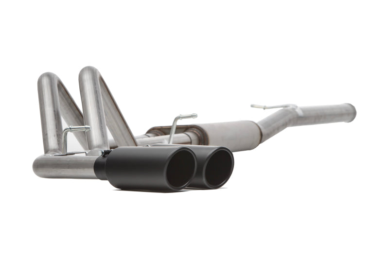 Gibson 11-14 Ford F-150 Lariat 6.2l 3in/2.5in Cat-Back Dual Sport Exhaust - Black Elite - Mammoth Racing -