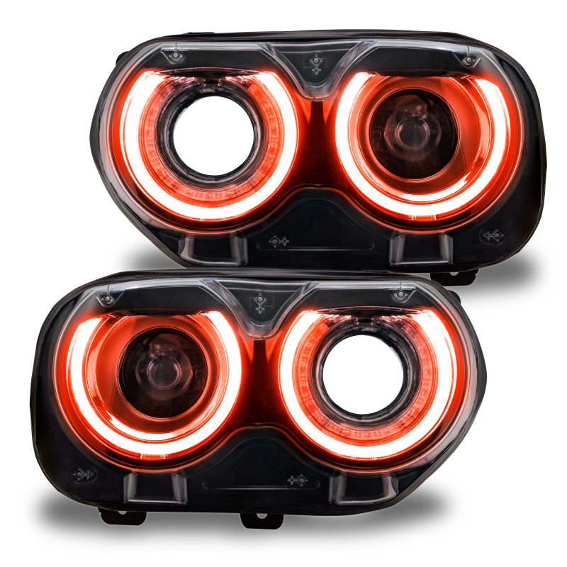 Oracle 15-21 Dodge Challenger RGB+W Headlight DRL Upgrade Kit - ColorSHIFT - BC1 - Mammoth Racing -