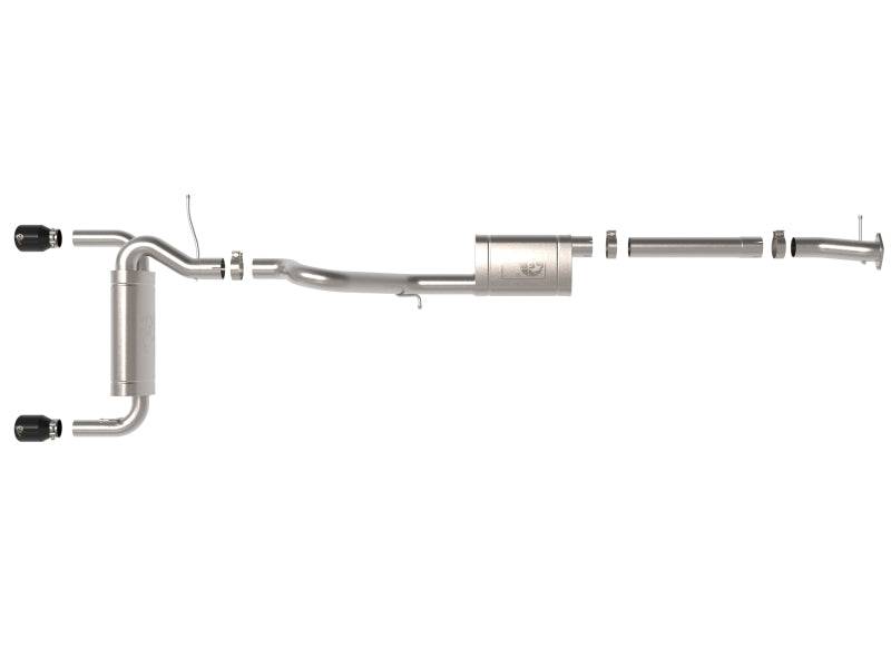 aFe Vulcan 3in 304 SS Cat-Back Exhaust 2021 Ford Bronco L4-2.3L (t)/V6-2.7L (tt) w/ Black Tips - My Store