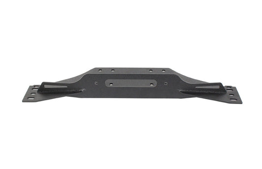 Fishbone Offroad 97-06 Jeep Wrangler TJ Winch Plate Steel - Black Textured Powdercoat Piranha Series - My Store