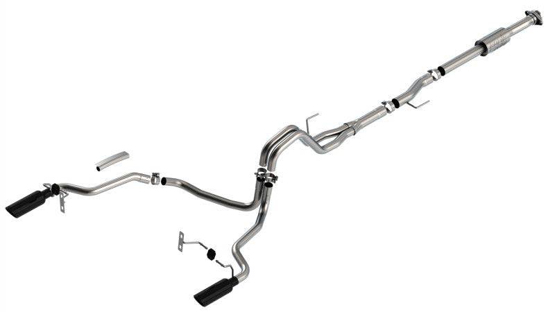 Borla F-150 2021 2.7L/3.5L 4dr CC SB EC STB Lari/King R/Plinum/LTD 3/2.25 SRE CB AK BLK CHR Tips - Mammoth Racing -