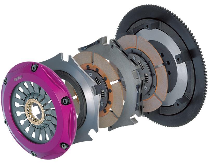 Exedy 2003-2007 Infiniti G35 V6 Hyper Twin Cerametallic Clutch Sprung Center Disc Push Type Cover - Mammoth Racing -