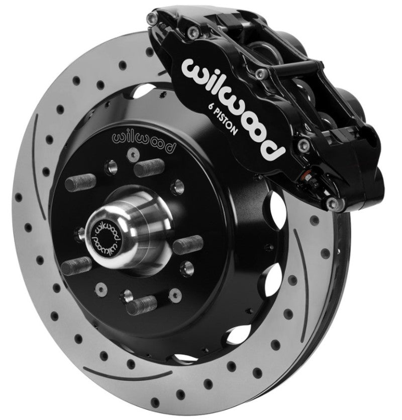 Wilwood 70-81 FBody/75-79 A&XBody Fnsl6r Frt Brk Kit 12.88in D/S Rtr Blk Caliper Use w/ PD Spindle - My Store