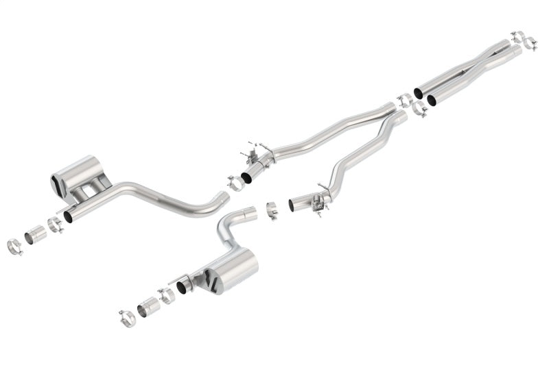 Borla 2015 Dodge Charger Hellcat 6.2L V8 ATAK Catback Exhaust w/ Valves No Tips Factory Valance - My Store