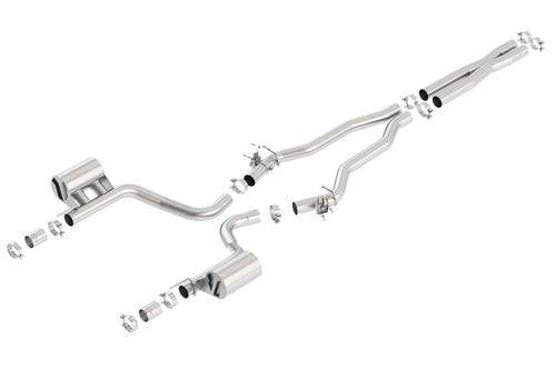 Borla 2015 Dodge Challenger Hellcat 6.2L V8 ATAK Catback Exhaust No Tips Factory Valance - Mammoth Racing -