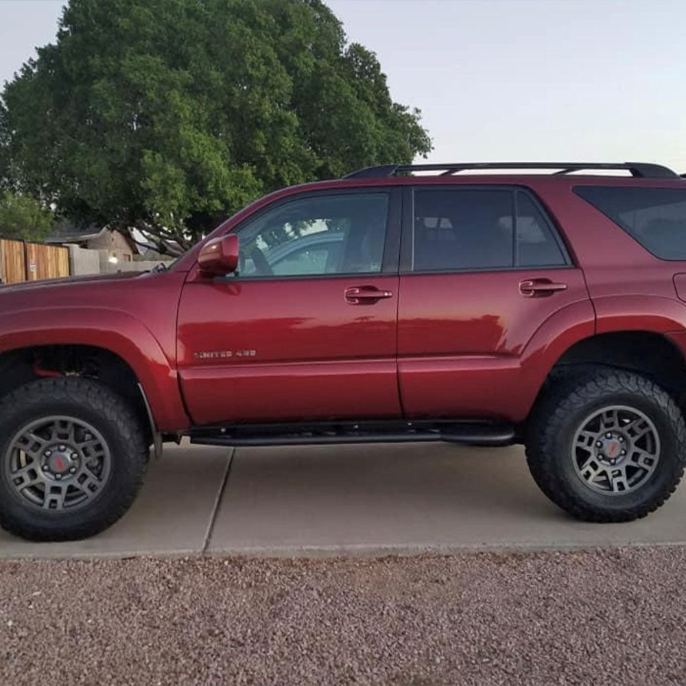 Sliders, Toyota 4runner,10 Deg, W/ TOP Plates, MIG Weld, Black, 2004-09 - My Store