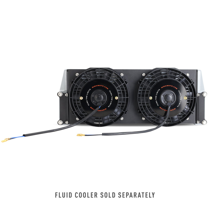 Mishimoto Universal 17in. Heavy-Duty Oil Cooler Fan Shroud - Micro Wrinkle Black - Mammoth Racing -