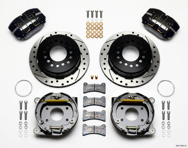 Wilwood Dynapro Low-Profile 11.00in P-Brake Kit Drilled AMC 71-74 2.60in Offset - Mammoth Racing -