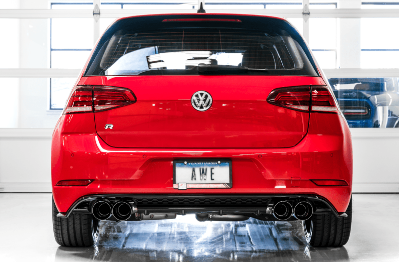 AWE Tuning MK7.5 Golf R SwitchPath Exhaust w/Diamond Black Tips 102mm - My Store