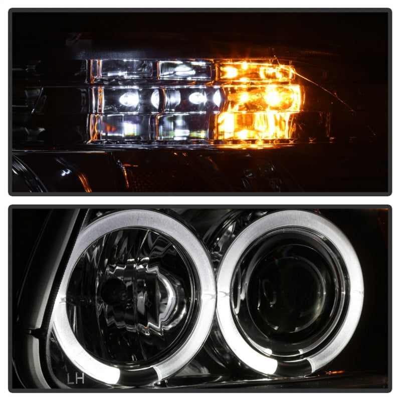 Spyder Ford Explorer 95-01 1PC Projector Headlights LED Halo Chrm PRO-YD-FEXP95-HL-1PC-C - Mammoth Racing -