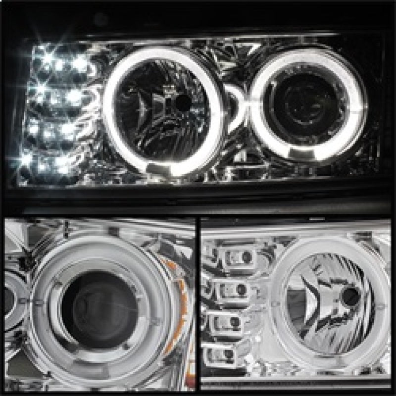 Spyder Chevy Colorado 04-12 Projector Headlights Halogen- LED Halo Chrm PRO-YD-CCO04-HL-C - Mammoth Racing -