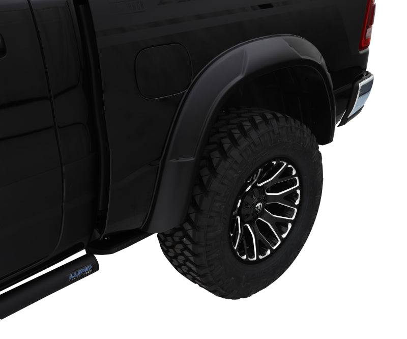 Bushwacker 19-22 Ram 1500 (Excl. Rebel/TRX) 76.3 & 67.4in Bed DRT Style Flares 4pc - Blk / Smooth - Mammoth Racing -