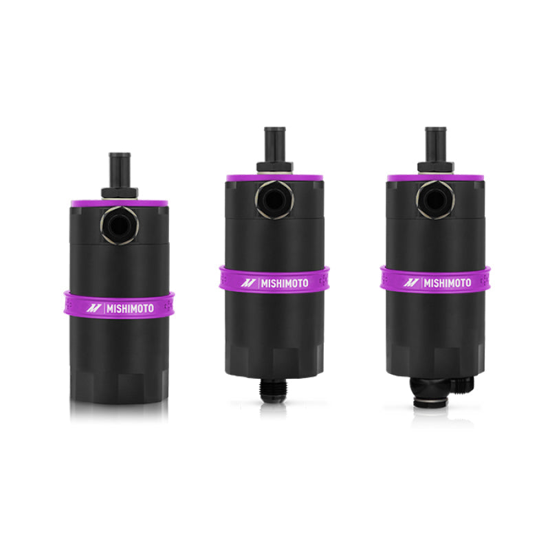 Mishimoto Universal Baffled Oil Catch Can - Purple - Mammoth Racing -
