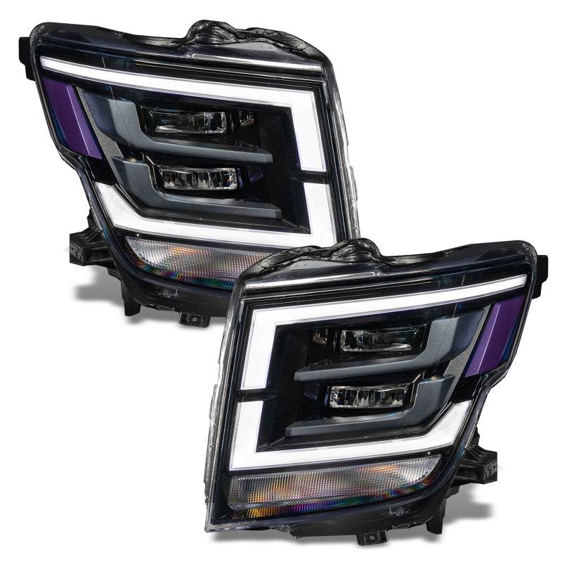 Oracle 21-22 Nissan Titan RGB+W Headlight DRL Upgrade - ColorSHIFT w/ BC1 Controller - Mammoth Racing -