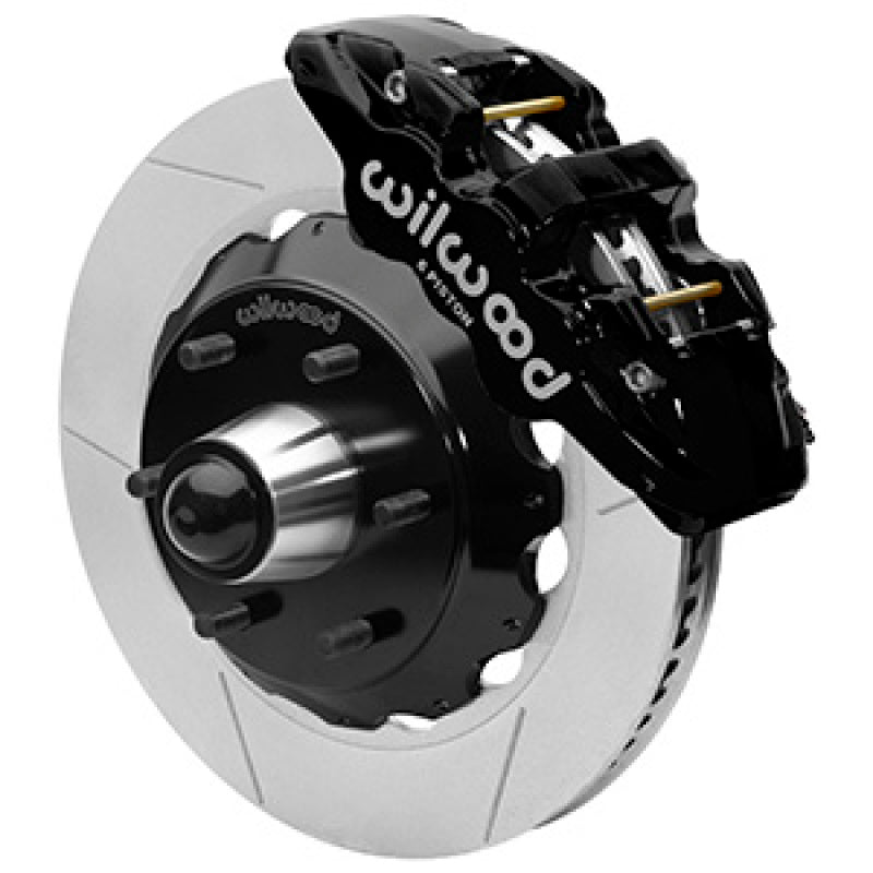 Wilwood 63-87 C10 CPP Spindle Aero6 Front BBK 14in Slotted 6x5.5 BC - Black - My Store
